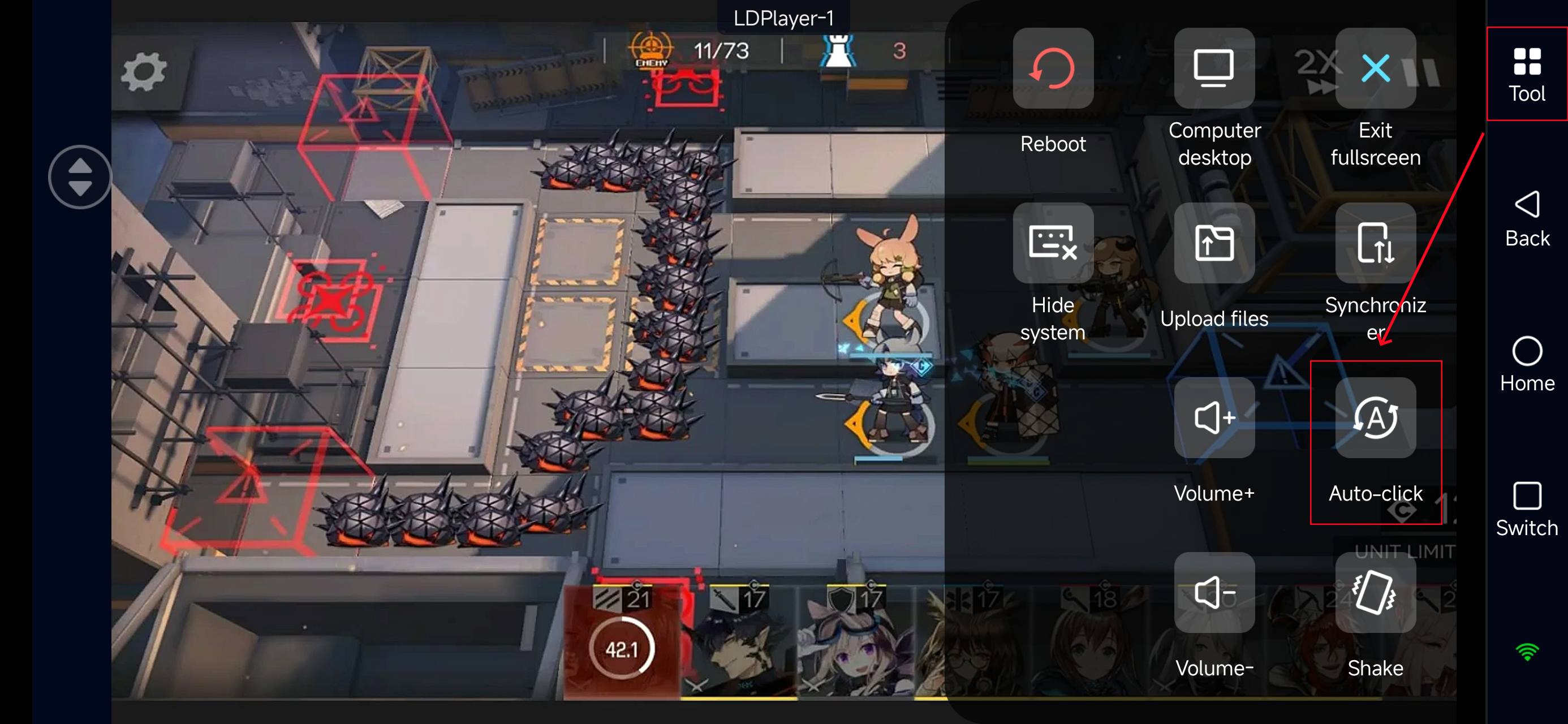 Open OSLink’s Auto-Click tool.